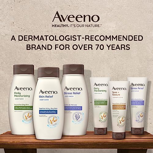 Aveeno - Lavado corporal hidratante diario para piel seca con avena calmante