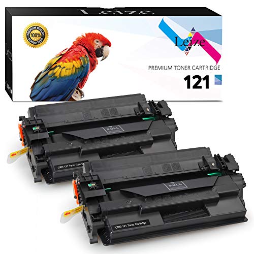 Leize Cartucho de tóner Compatible de Repuesto para Canon 121 3252C001, Paquete de 2 Unidades de Alto Rendimiento, 5.000 páginas para Impresora láser imageCLASS D1620 D1650, Color Negro