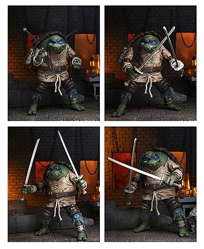 NECA Universal Monsters TMNT Figura de acción a Escala de 18 cm Ultimate Leonardo Jorobado