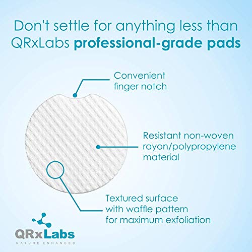 Glycolic Acid 20% Resurfacing Pads with Vitamins B5, C & E, Green Tea, Calendula, Allantoin - Exfoliates Surface Skin and Reduces Fine Lines and Wrinkles