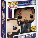 Funko Pop! Películas: John Wick Capítulo 2 - Figura de vinilo Bloody Limited Chase Variant (incluido con funda protectora Pop Box)