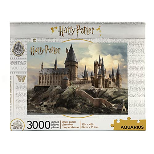 AQUARIUS Harry Potter Puzzle Hogwarts Castle (Rompecabezas de 3000 Piezas) – Producto Oficial de Harry Potter y coleccionables, sin deslumbramiento, Ajuste de precisión, 32 x 45 Pulgadas