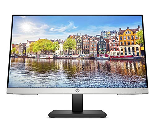HP Monitor de computadora FHD de 24 mh con visualización IPS de 23.8 pulgadas (1080p) - Altavoces integrados y montaje VESA - Ajuste de altura/inclinación para visualización ergonómica - HDMI y DisplayPort - (1D0J9AA#ABA)
