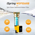 iSpring WSP50ARB - Filtro de agua para sedimentos giratorios y reutilizables