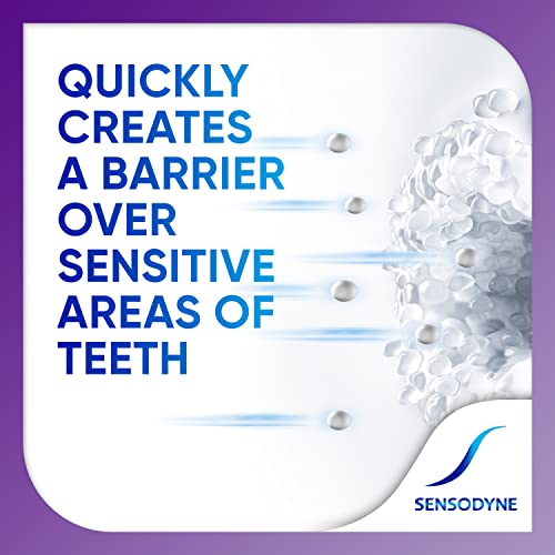 Sensodyne - Pasta de dientes de sensibilidad de alivio rápido para dientes sensibles