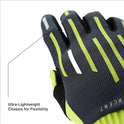 100% Cognito D3O Gloves (XX-LARGE) (BLACK/CHARCOAL)