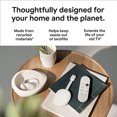 Chromecast with Google TV - Streaming Entertainment with Voice Search - Watch Movies, Shows, and Live TV