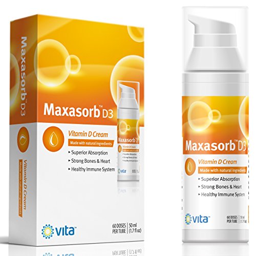 Vita Sciences Vitamin D3 Skin Cream - 1000 IU Maxasorb D3 Lotion - 1.7 Fl Oz by Vita Sciences