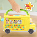 Just Play CoComelon Autobús de Aprendizaje Musical, reconocimiento de números y Letras, fonética, Juguete de autobús Escolar Amarillo Que Reproduce ABC y Ruedas en el autobús