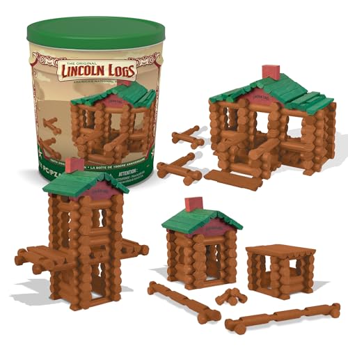 Lincoln Logs 100th Anniversary Set de construcción de lata