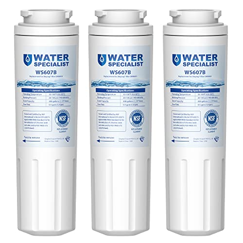 Waterspecialist Filtro de Agua de Repuesto para refrigerador, Compatible con Pur, Jenn-Air, Maytag UKF8001, UKF8001AXX, UKF8001P, EDR4RXD1, EveryDrop Filter 4, Whirlpool 4396395
