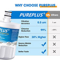 pureplus Filtro de agua Replacment para LG LT500P, 5231JA2002 A, LG adq72910901 y Kenmore 46 - 9890, 9890, 469890
