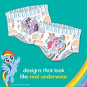 Pampers Easy Ups Training Pants Pull On Disposable Diapers for Girls, Size 5 (3T-4T), 124 Count, ONE MONTH SUPPLY