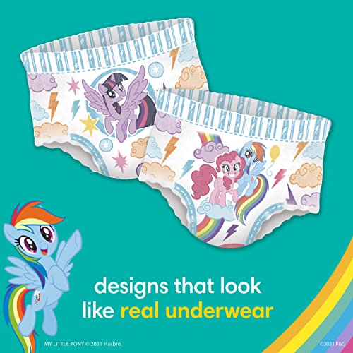 Pampers Easy Ups Training Pants Pull On Disposable Diapers for Girls, Size 5 (3T-4T), 124 Count, ONE MONTH SUPPLY
