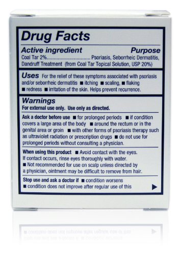 MG217 Tratamiento de psoriasis, acondicionamiento medicado 2% ungüento multi-Symptom de alquitrán de carbón