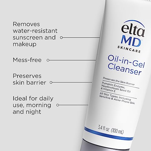Oil-In-Gel Cleanser by EltaMD for Unisex - 3.4 oz Cleanser