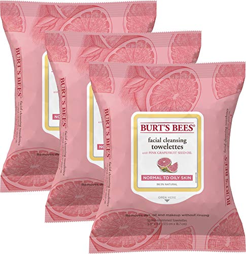 Burt's Bees Facial Cleansing Towelettes, Cucumber and Sage, 30 Count