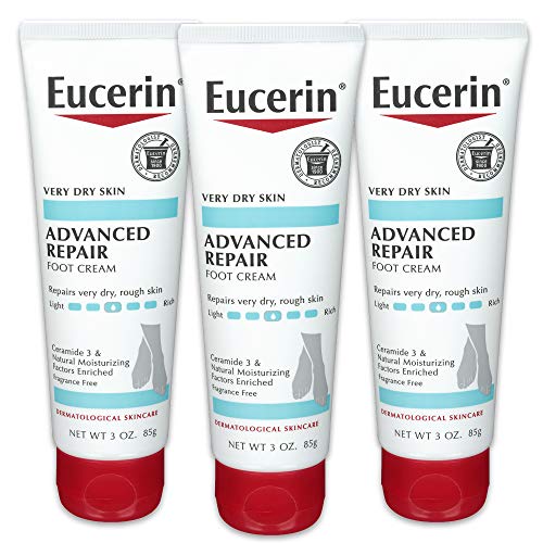 Eucerin Intensive Repair, Extra-Enriched Foot Creme, 3 Oz (Pack of 3)