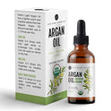 Aceite de argán marroquí, certificado USDA, orgánico, virgen, 100% puro, prensado en frío por Kate Blanc. Estimula el crecimiento para cabello seco y dañado. Hidratante para la piel. Protector de uñas.