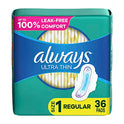 Always Almohadillas ultrafinas sin perfume con alas