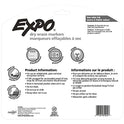 Expo Marcadores de borrado en seco de bajo olor, punta cincel, surtidos, 16 unidades