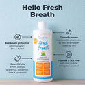 Oxyfresh Fresh Breath enjuague bucal de menta limón – galardonado con el envase bucal recomendado por el dentista, sin alcohol, sin flúor, con aloe y aceites esenciales naturales.