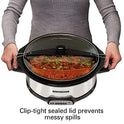 Hamilton Beach Stay or Go Programmable 7 Qt. Slow Cooker 33478 - Olla con dosificador para fiestas