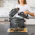 Ninja Foodi OP350 Olla a Presion/Freidora de Aire, 9 en 1, Cocinar a Presión, Freír al Aire, Hornear, Asar y Hervir, Capacidad de 6.5 Cuartos, Con Tecnologia TenderCrisp (Reacondicionado)