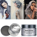 Cera temporal de color de cabello 4.5 oz instantánea peinado crema pomadas pelo peinado cera para fiesta cosplay fácil limpieza