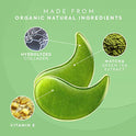Parches de gel para ojos de té verde, parches de gel para ojos de té verde, máscaras para ojeras y hinchazón, máscara de colágeno para ojos debajo de los ojos, máscara de gel para ojos hinchados, ojeras, tratamiento de ojos para mujeres