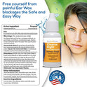 Cleanse Right Ear Wax Removal Kit- 20 Disposable Tips! with Wash Basin and Syringe - Safe, Easy to Use - Cleaner Tool to Remove Ear Blockage - Irrigation Device for Adults and Kids