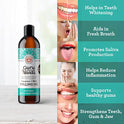 GuruNanda Oil Pulling (Mickey D’s) with Coconut Oil, 7 Essential Oils, and Vitamins D, E, K2- Alcohol Free Mouthwash- Supports Bone & Gum Health, Freshens Breath and Helps Whiten Teeth- 3pk (8 Fl. Oz)