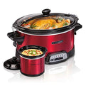 Hamilton Beach Stay or Go Programmable 7 Qt. Slow Cooker 33478 - Olla con dosificador para fiestas