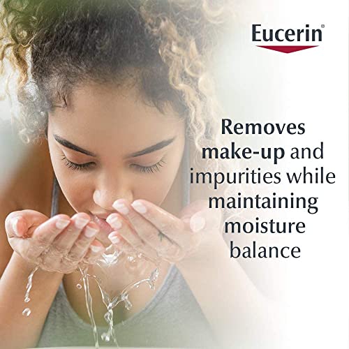 Eucerin Limpiador facial relajante para alivio del enrojecimiento, 6.8 onzas