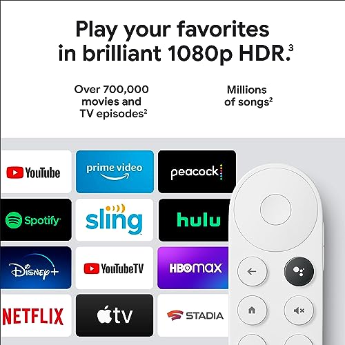 Chromecast with Google TV - Streaming Entertainment with Voice Search - Watch Movies, Shows, and Live TV