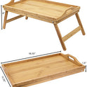 Greenco GRC2547 Foldable Breakfast Table, Laptop Desk, Bamboo