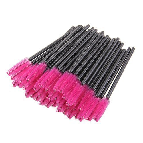Shintop Disposable Eyelash Eye Lash Makeup Brush Mascara Wands Applicator Makeup Kits (50PCS ROSE) by Shintop