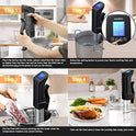 Inkbird Culinary Sous Vide - Cocina de precisión Wi-Fi, circulador de inmersión de 1000 W con componentes de acero inoxidable, interfaz digital, temperatura y temporizador para cocina
