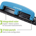 PaperPro Perforadora compacta de 3 agujeros