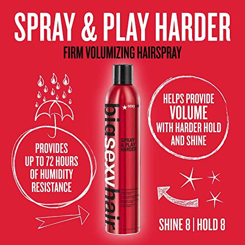 SexyHair Spray grande & Play Harder Firme voluminizador Hairspray