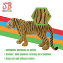 SANDBAR TOYS Safari Animals Set (12 Piece) - Wild Animals, Baby Animals, Zoo Animals, Jungle Animals, and African Animals - Educational Child Development Toy - Kids, Toddlers, Children Toy Figures