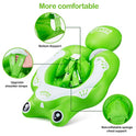 Hamdol - Flotador de natación inflable para bebé, flotador de agua, flotador, para piscina infantil, con soporte inferior seguro y flotador, para niños de 3 a 30 meses, rana flotante grande
