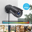 zosi 8-Channel HD-TVI 720P 1080N DVR Cámara de vigilancia de video Seguridad Kit 8 x 1280TVL Cámaras de interior exterior IR resistente a la intemperie 65 pies 20 m de visión nocturna con IR Cut sin disco duro