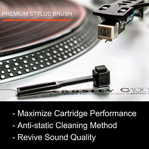 Vinyl Buddy - Record Cleaner Stylus Brush | Quickly Remove Debris & Revive Sound Quality