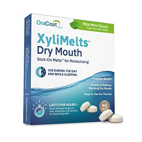 XyliMelts Discos para boca seca, menta suave 40 cada uno (2 unidades)