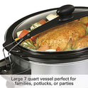 Hamilton Beach Stay or Go Programmable 7 Qt. Slow Cooker 33478 - Olla con dosificador para fiestas