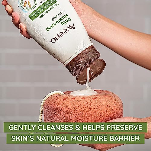 Aveeno - Lavado corporal hidratante diario para piel seca con avena calmante