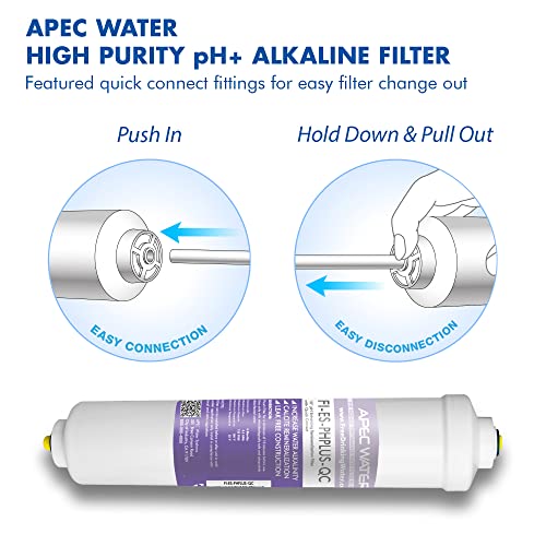 APEC Water Systems FILTER-SET-ESPH Juego de filtros de repuesto de alta capacidad para la serie Essence Sistema de filtro de agua de ósmosis inversa alcalina Etapa 1-3 y 6