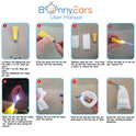Ear Wax Removal Tool with Led Light for Kids - Toddlers, Infants, Baby and Adult by BonnyEars | Stainless Steel Earwax Remover Kit | Ear Pick Spoon Curette Tweezers Cleaning
