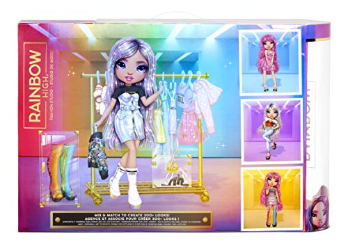 Rainbow High Fashion Studio – Exclusive Doll with Clothing, Accessories & 2 Sparkly Wigs - Create 300+ Looks!